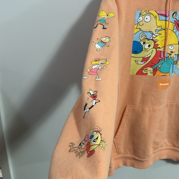 Nickelodeon Hoodie Men Sz Large, Women XL, good condition not perfect - Picture 4 of 8